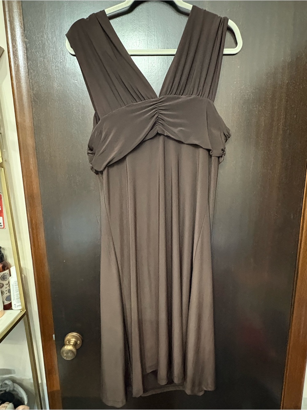 Monsherry Brown Cocktail Party Dress